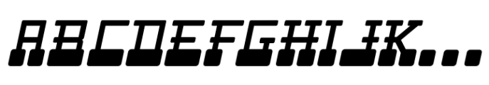 Space Traveler JNL Oblique Font LOWERCASE