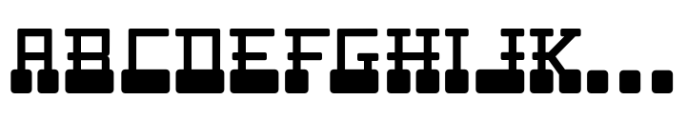 Space Traveler JNL Regular Font LOWERCASE