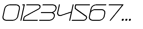 Space Void Italic Font OTHER CHARS