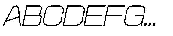 Space Void Italic Font UPPERCASE