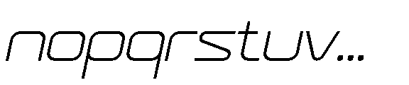 Space Void Italic Font LOWERCASE
