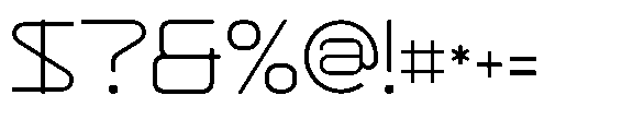 Space Void Regular Font OTHER CHARS