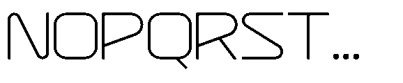 Space Void Regular Font UPPERCASE