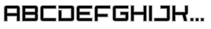Spacecraft Inline Font UPPERCASE