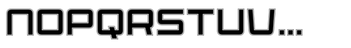 Spacecraft Inline Font UPPERCASE