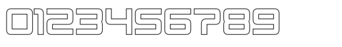 Spacecraft Outline Font OTHER CHARS