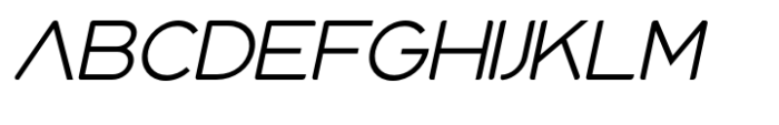 Spacerace Light Oblique Font LOWERCASE