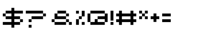 Spaceship Font OTHER CHARS