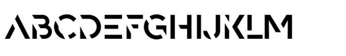 Spaco Stencil SC Bold Font UPPERCASE
