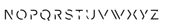 Spaco Stencil SC Light Font LOWERCASE
