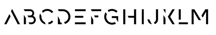 Spaco Stencil SC Normal Font UPPERCASE