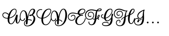 Spalding Script Bold Font UPPERCASE