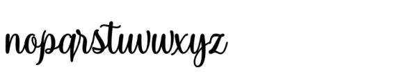 Spalding Script Bold Font LOWERCASE