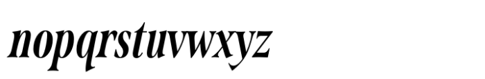 Span Bold Italic Compressed Font LOWERCASE