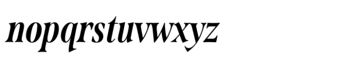 Span Bold Italic Condensed Font LOWERCASE