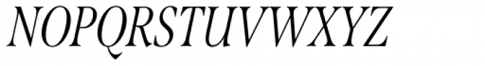 Span Light Condensed Italic Font UPPERCASE