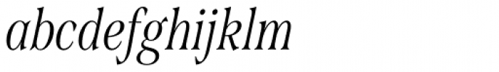 Span Light Condensed Italic Font LOWERCASE