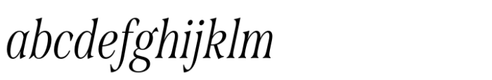 Span Light Italic Condensed FONT