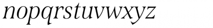 Span Light Italic Font LOWERCASE