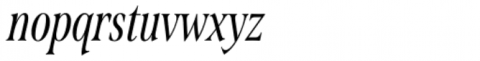 Span Regular Compressed Italic Font LOWERCASE