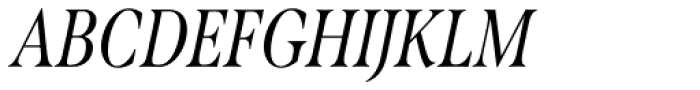 Span Regular Condensed Italic Font UPPERCASE