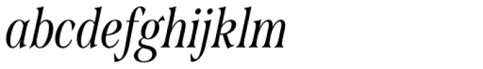Span Regular Condensed Italic Font LOWERCASE