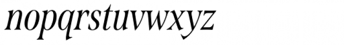 Span Regular Condensed Italic Font LOWERCASE