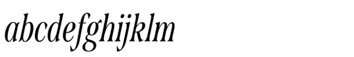 Span Regular Italic Compressed FONT