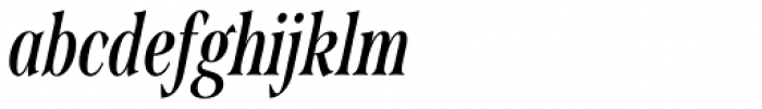 Span Semibold Compressed Italic Font LOWERCASE