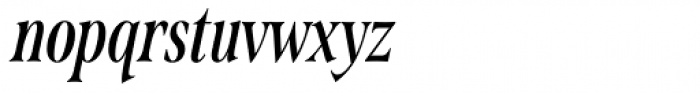 Span Semibold Compressed Italic Font LOWERCASE