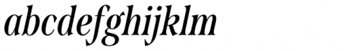 Span Semibold Condensed Italic Font LOWERCASE