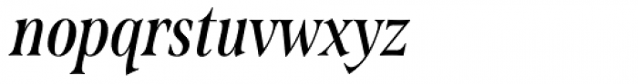 Span Semibold Condensed Italic Font LOWERCASE