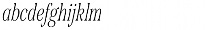 Span Thin Compressed Italic  Font LOWERCASE