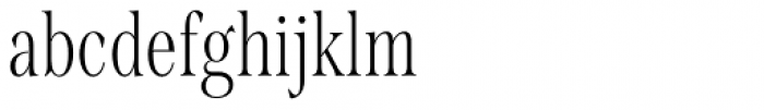 Span Thin Compressed Font LOWERCASE