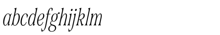 Span Thin Italic Compressed FONT