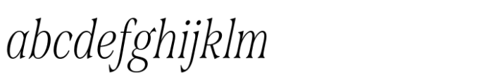 Span Thin Italic Condensed FONT