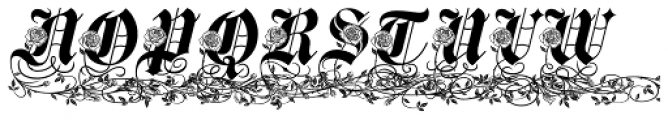 Spanish Rose Reserve Font UPPERCASE