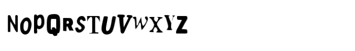 Spanish Serial Punk Simple Font UPPERCASE