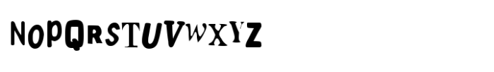 Spanish Serial Punk Simple Font LOWERCASE