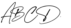 Spanish Signature Font UPPERCASE