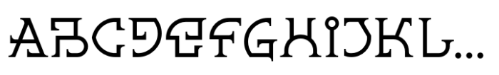 Spanner Initials A Gauge Font LOWERCASE