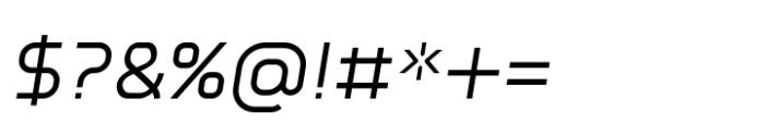 Spark Sans Light Italic Font OTHER CHARS