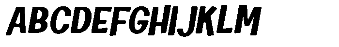 Sparkla Italic Font UPPERCASE