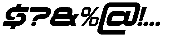 Sparon Slant Font OTHER CHARS