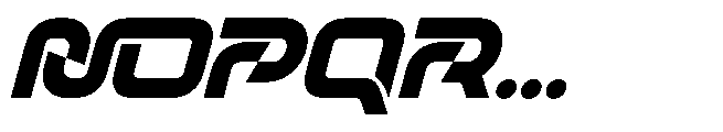 Sparon Slant Font UPPERCASE