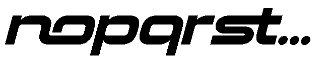Sparon Slant Font LOWERCASE