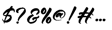 Spartan Brush Regular Font OTHER CHARS