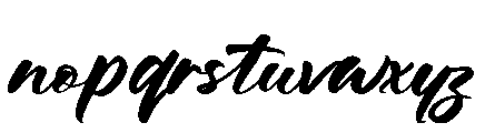 Spartan Brush Regular Font LOWERCASE