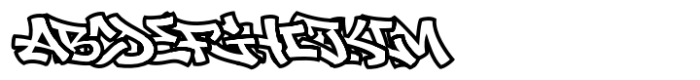 Spartical Graffiti Line Bold Font UPPERCASE