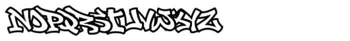 Spartical Graffiti Line Bold Font UPPERCASE